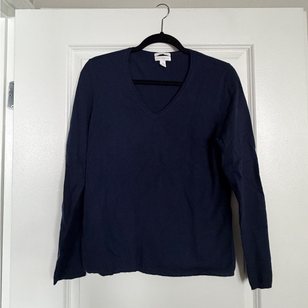 Charter Club Navy Blue Women's Sweater